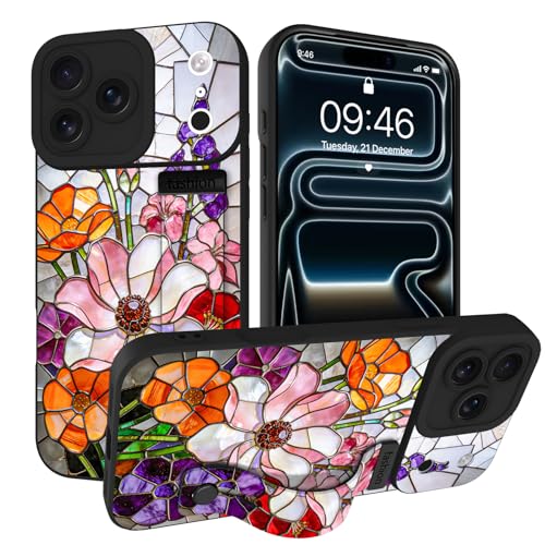 Wlxee for iPhone 17 Pro Max Case with Strap Black Aesthetic Flower Shell by Wlxee - Used condition - US$14.20
