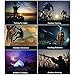 Best Sellers LED Headlamp 20000 Lumen flashlight IMPROVED LED- Rechargeable 18650 headlight flashlights Waterproof Hard Hat Light Camping Running headlamps Super Bright Headlight (Silver)