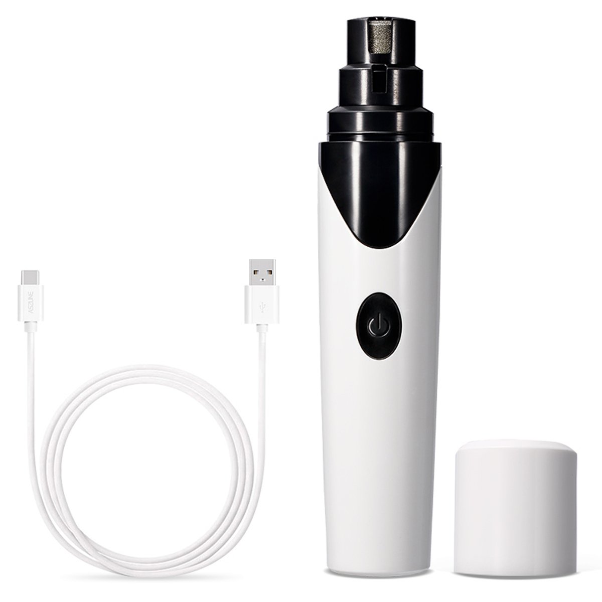 PETCUTE Lime pour Chien Coupe-Ongles électrique pour Chien Affiloir à Ongles Broyeur d'Ongle Rechargeable pour Chien