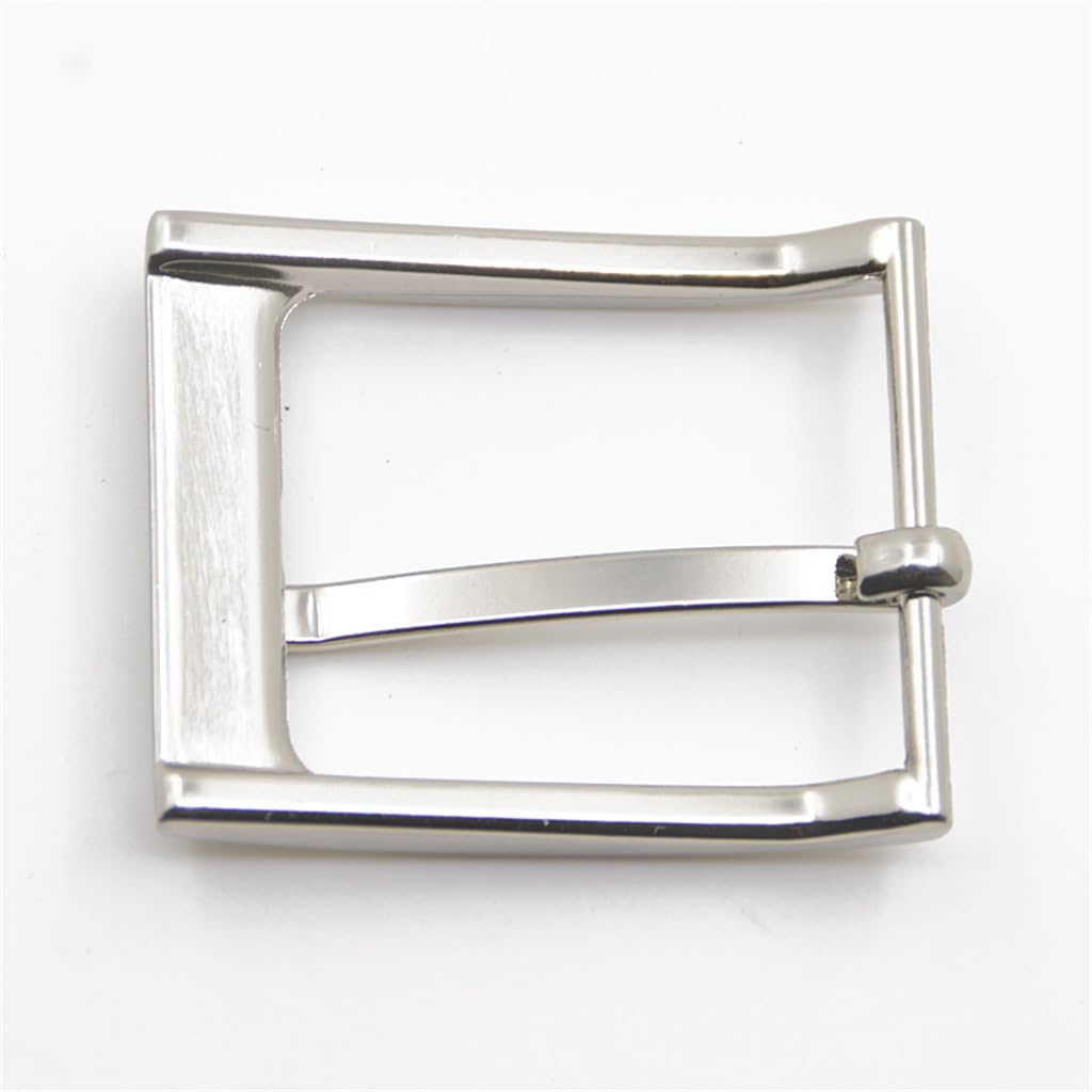 Hebilla de cinturón cuero for hombre, hebilla aleación con cabeza cuadrada, pantalones duraderos, hebillas