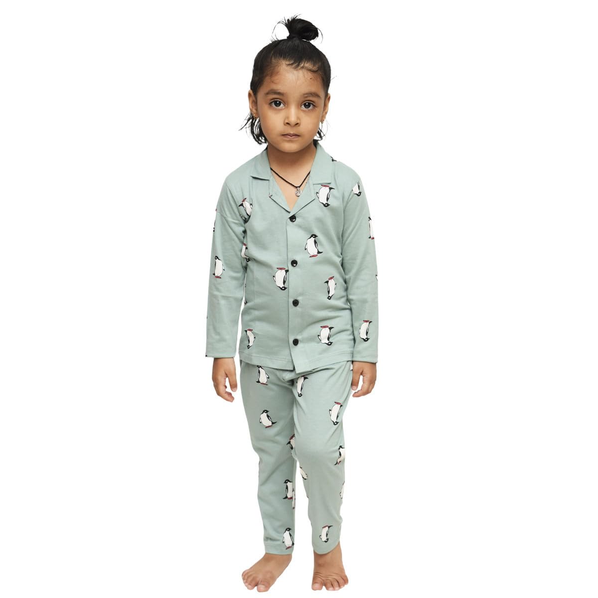 Kid's Pure Cotton Full Sleeves Night Suit/Dress for Boys/Girls Full Pajama & Top Sleep Suit Combo Set