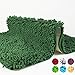 Produktbild Badematte, Badezimmerteppich rutschfest, Badvorleger waschbar, Badteppich aus Chenille Mikrofaser für Badezimmer, weich, WC Bodenmatte, dunkel grün, Duschvorleger, schadstoffgeprüft,50x80cm