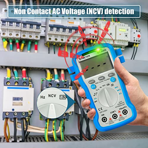 Btmeter Bt-39C True Rms Digital Multimeter Auto Ranging For Ac Dc Voltage,Current, Resistance, Capacitance Tester With Temp Battery Led Test Auto Backlit #TOP3