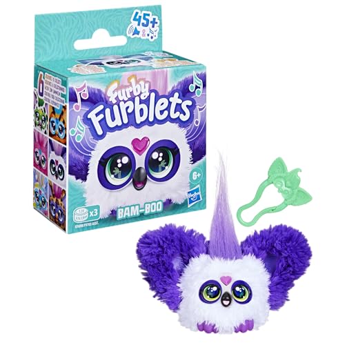 Furby Furblets - Series 4 Collectible - Bam-Boo Panda Mini Plush Toy, Purple - Image 3