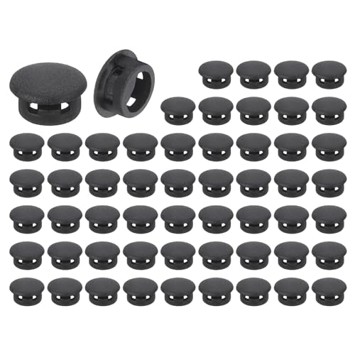uxcell Round Plastic Plug,10mm(0.39") OD Furniture Leg Pipe Insert 56Pcs