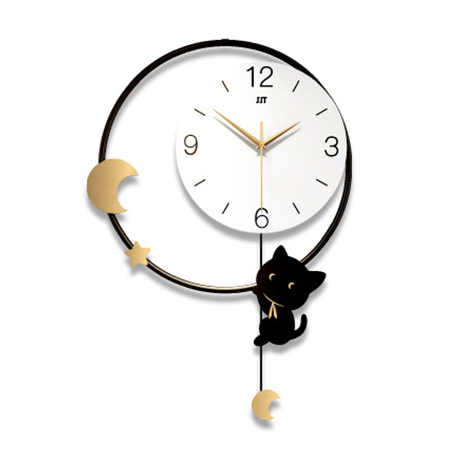 Horloge murale créative salon quartz silencieuse en fer forgé