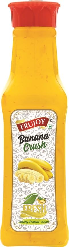 Frujoy Liquid Banana Crush 750Ml|For Fruit Mocktail|Cocktail|Cake|Baking Essentials|Juices|Beverages (B0CXT6C3M1) Amazon Price History, Amazon Price Tracker