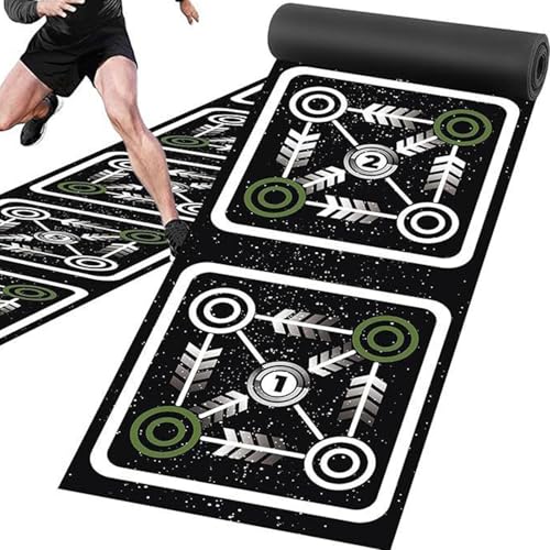 Échelle d'entraînement agilité et tapis antidérapant pour le travail des pieds