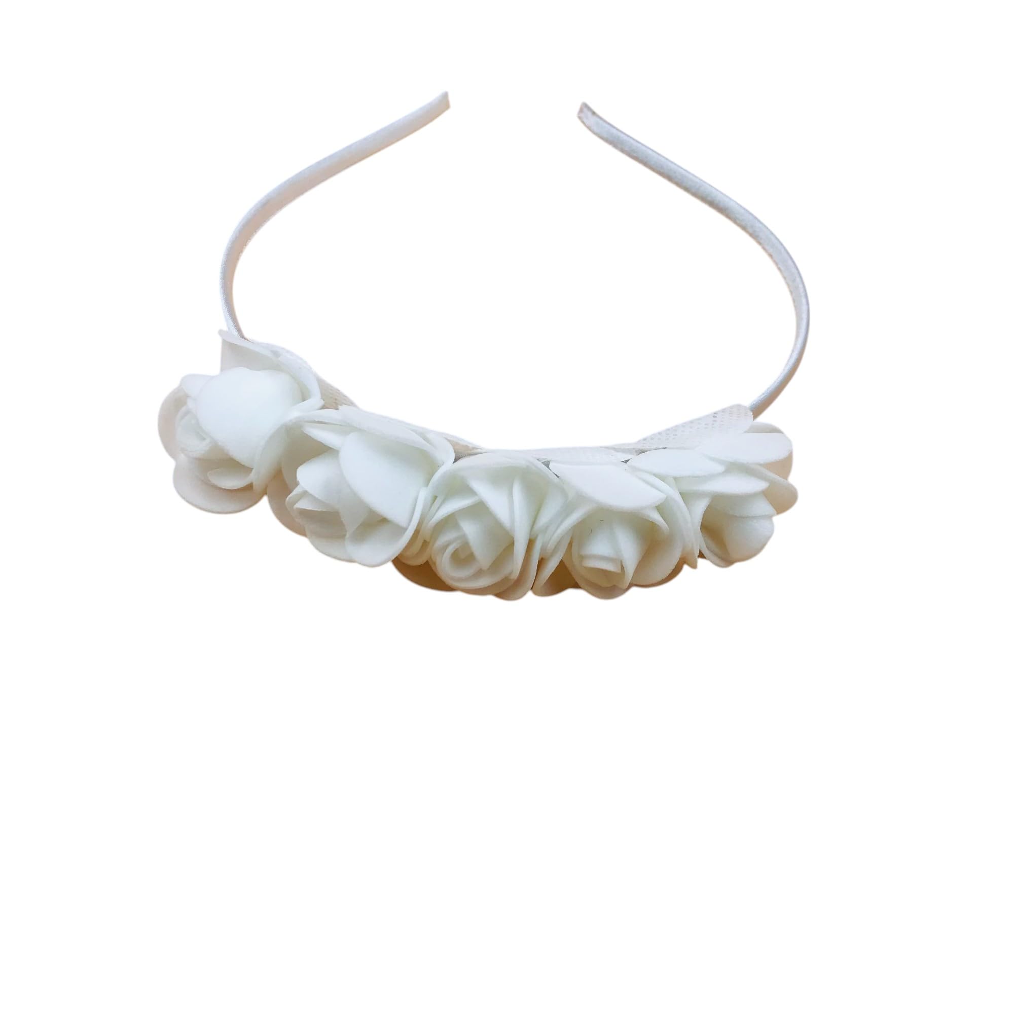 ™ Fabric Flower Hair band/Head Band For Girls and Women Pack-1, Color-White-image-15