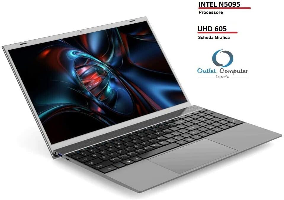 Outlet Computer - Laptop Notebook LIGHT GAMING Pc Portatile 15.6 Pollici 512 GB SSD - 12 GB RAM - Intel N5095 Quad Core UHD 605 - Webcam - Wifi - Usb 3.0 WINDOWS 11 pro (LIGHT GAMING - SSD 512) Outlet Computer - Laptop Notebook LIGHT GAMING Pc Portatile 15.6 Pollici 512 GB SSD - 12 GB RAM - Intel N5095 Quad Core UHD 605 - Webcam - Wifi - Usb 3.0 WINDOWS 11 pro (LIGHT GAMING - SSD 512)