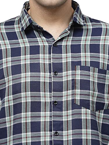 Image of ELYYORK Men's Checkered Regular Fit Shirt