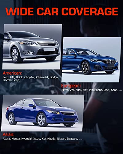 Ancel Ad610 Plus+ Obdii Scanner Abs Srs Airbag Light Reset Scan Tool Bi-Directional Automotive Code Reader Check Engine Auto Abs Bleed Sas Calibration Diagnostic Tools #TOP6