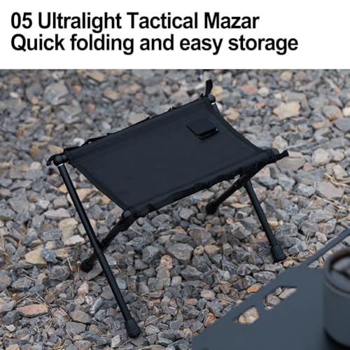 Silla plegable fácilmente transportable con diseño antideslizante para estabilidad para exteriores (negro) - imagen 7