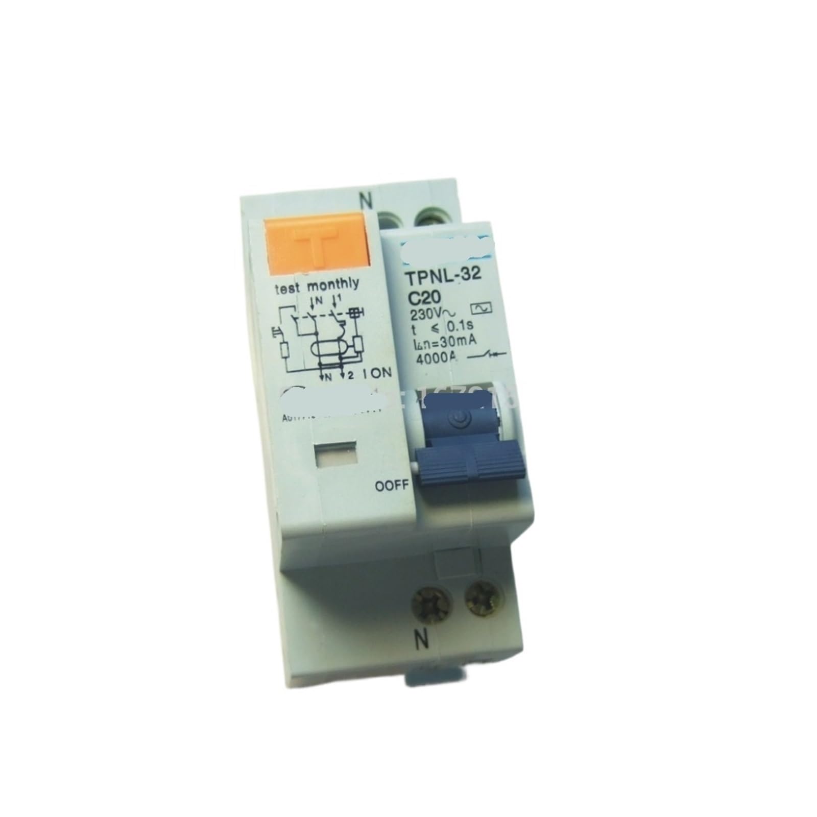 Disjoncteur RCBO DPNL 20A protège contre les fuites électriques et les surcharges de courant