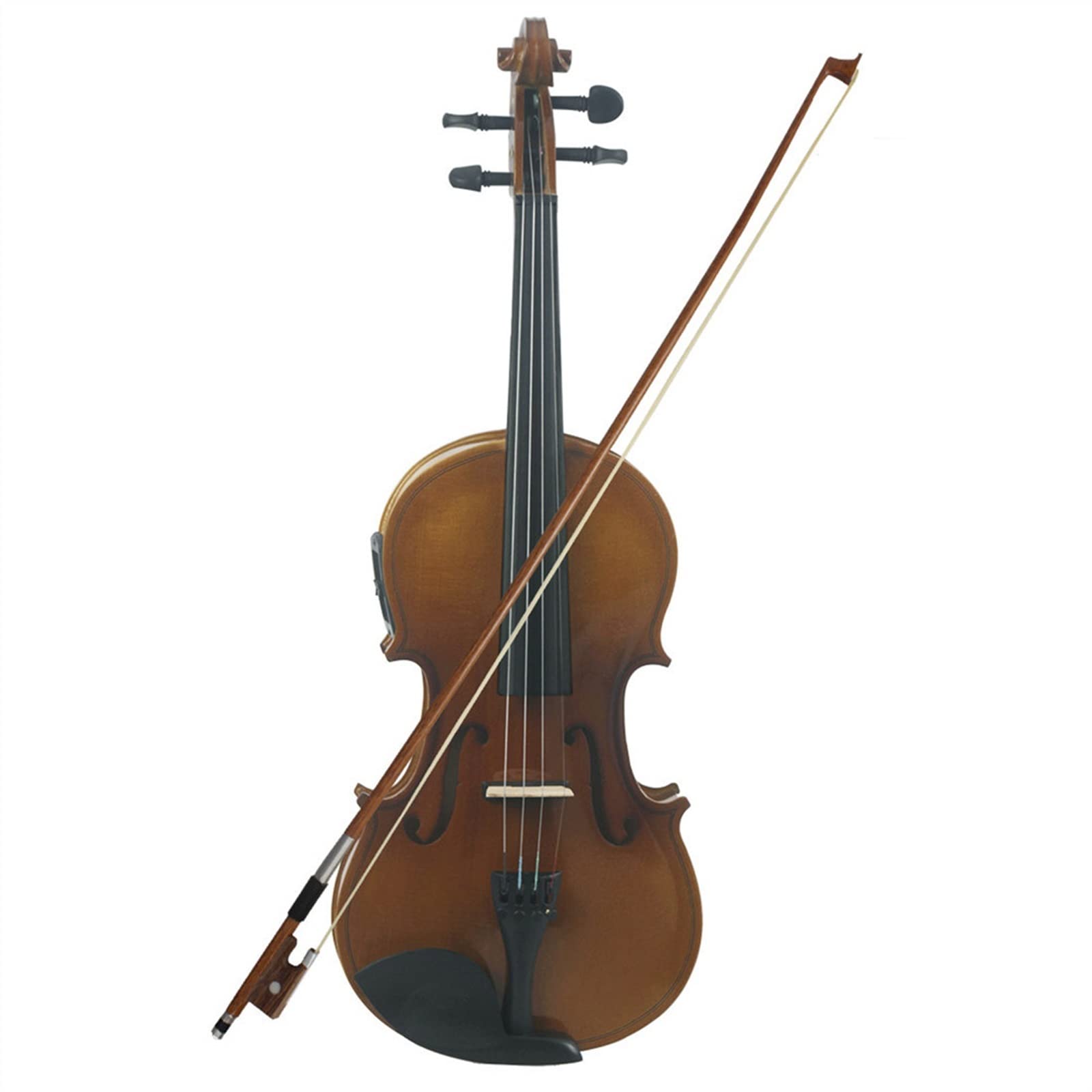 Violino Acustico 4/4 con Custodia E Archetto per Violino Principiante con Finitura Opaca in Abete Rosso, Kit per Violino Violini per Studenti