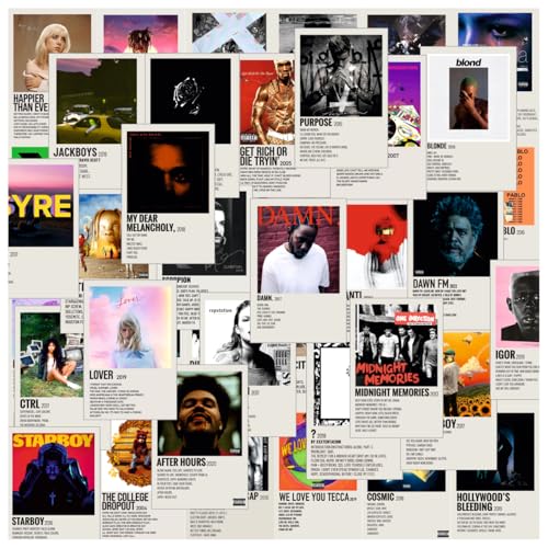 SAW Paper Music Album Posters Wall Poster - Pack Of 54 | 4 x 6 In...
