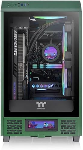 Miniatura 3 de Thermaltake Tower 200 Series Racing Kit de panel LCD verde, pantalla LCD de 3.9", compatible con el software Tt RGB Plus 2.0, AC-067-OODNAN-A1,