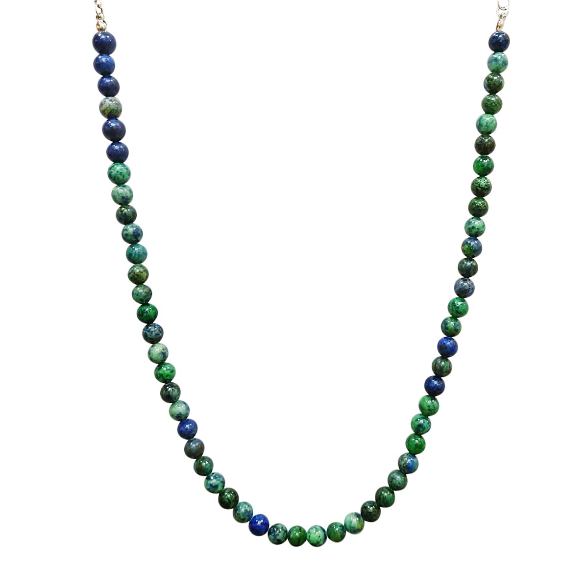 Shubhanjali Crystal Chrysocolla Gemstone Beaded Necklace Mala 1 Layer Chrysocolla Crystal Stone Beads Necklace for Women & Girls Green 8 MM (B0BW63RJ43) Amazon Price History, Amazon Price Tracker