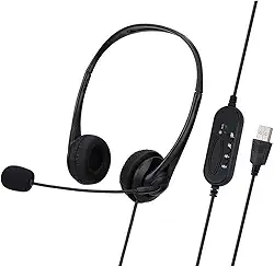 BEMMY Fone Headset Com Microfone Usb Para Home Office Call Center