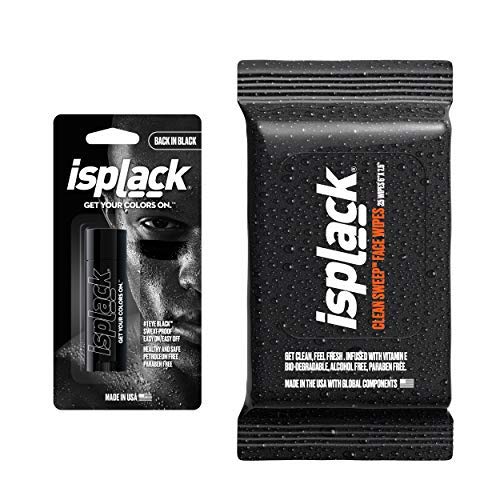 iSplack Back in Black & Clean Sweep Face Wipe. Non-Toxic. Paraben Free. 100% Performance.