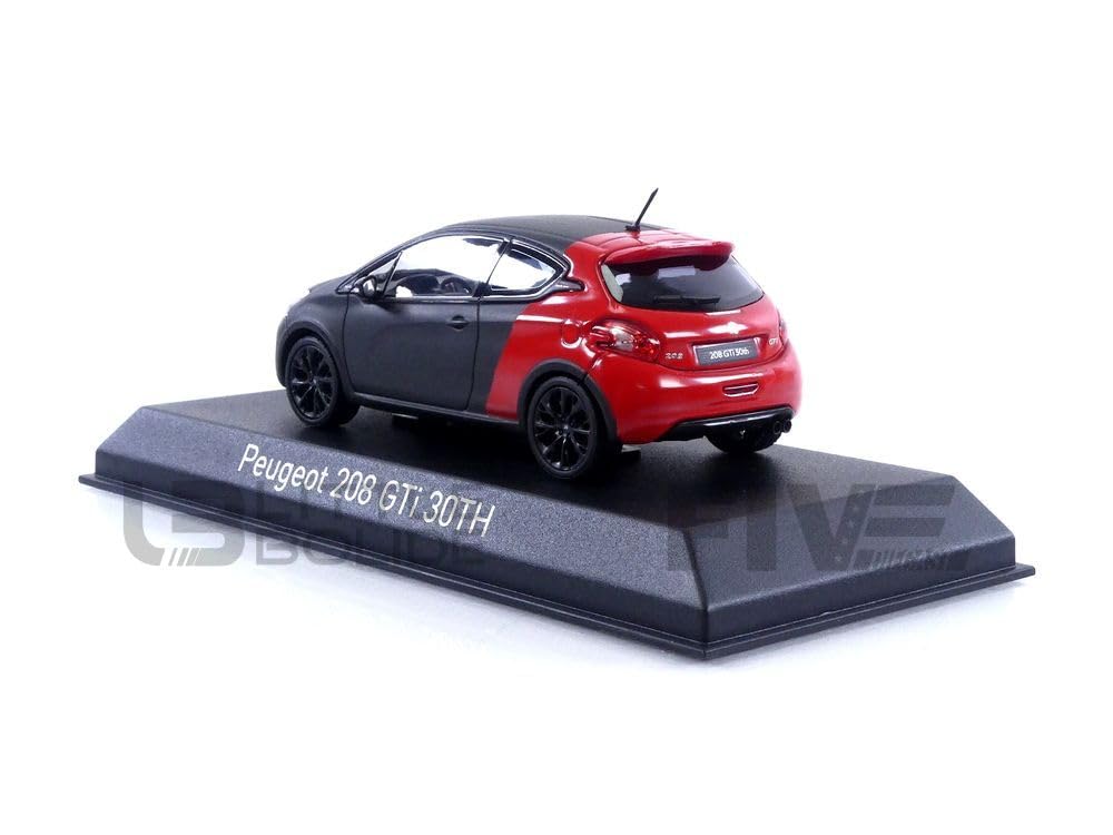 Amazon.co.jp: Noreb 1/43 Peugeot 208 GTi 30TH 2014 Matte Black/Red