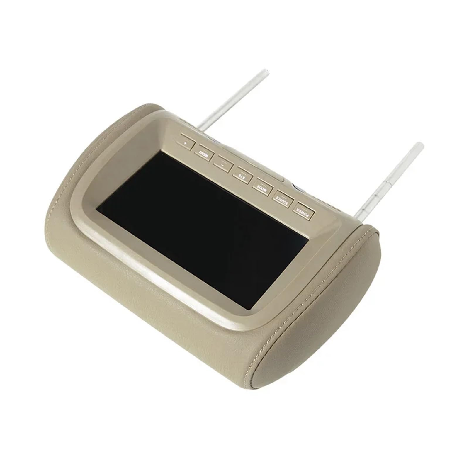 Lecteur DVD de Voiture Moniteur D'appuie-tête De Voiture Universel 7 Pouces TFT LED Écran Multimédia MP5 Lecteur Oreiller Support USB/SD Entrée FM/Haut-Parleur/Appareil Photo(707M-BK-C)