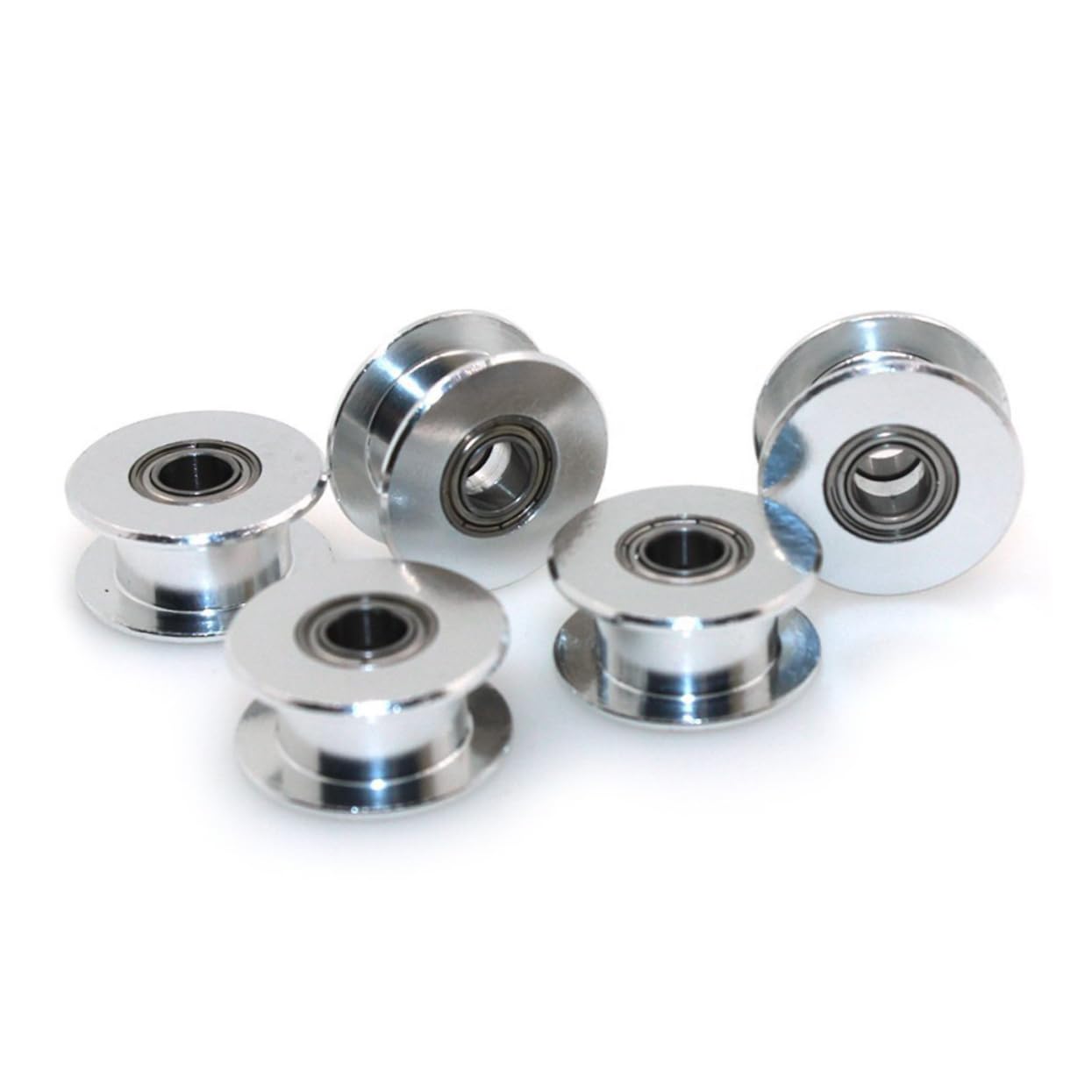 iplusmile 15piezas Poleas De Sincronización De Aleación De Aluminio Dientes Para Bandas Para Maquinaria Cnc y Transmisión Mecánica