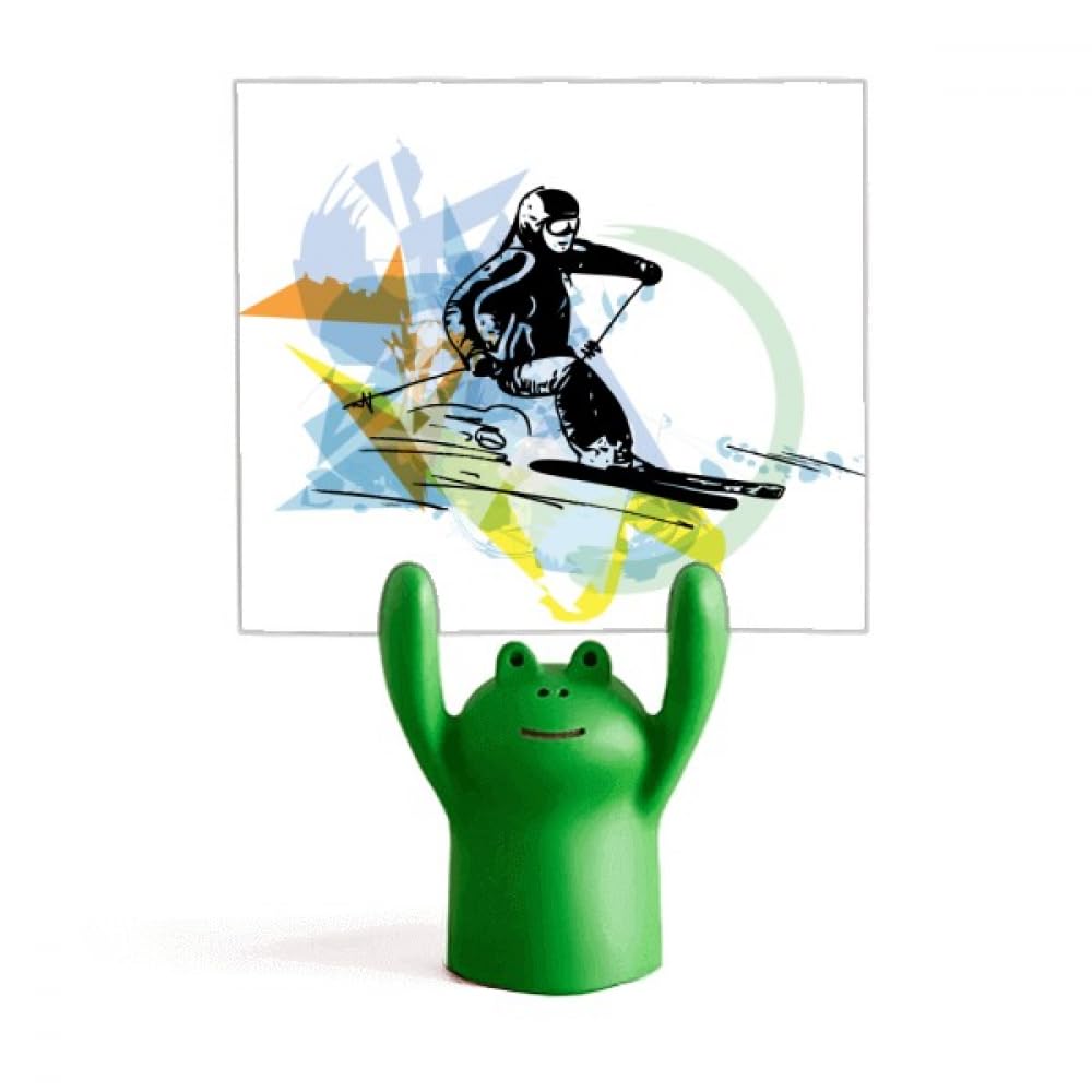 Support mémo aquarelle grenouille ski pour ne plus perdre vos notes - 4