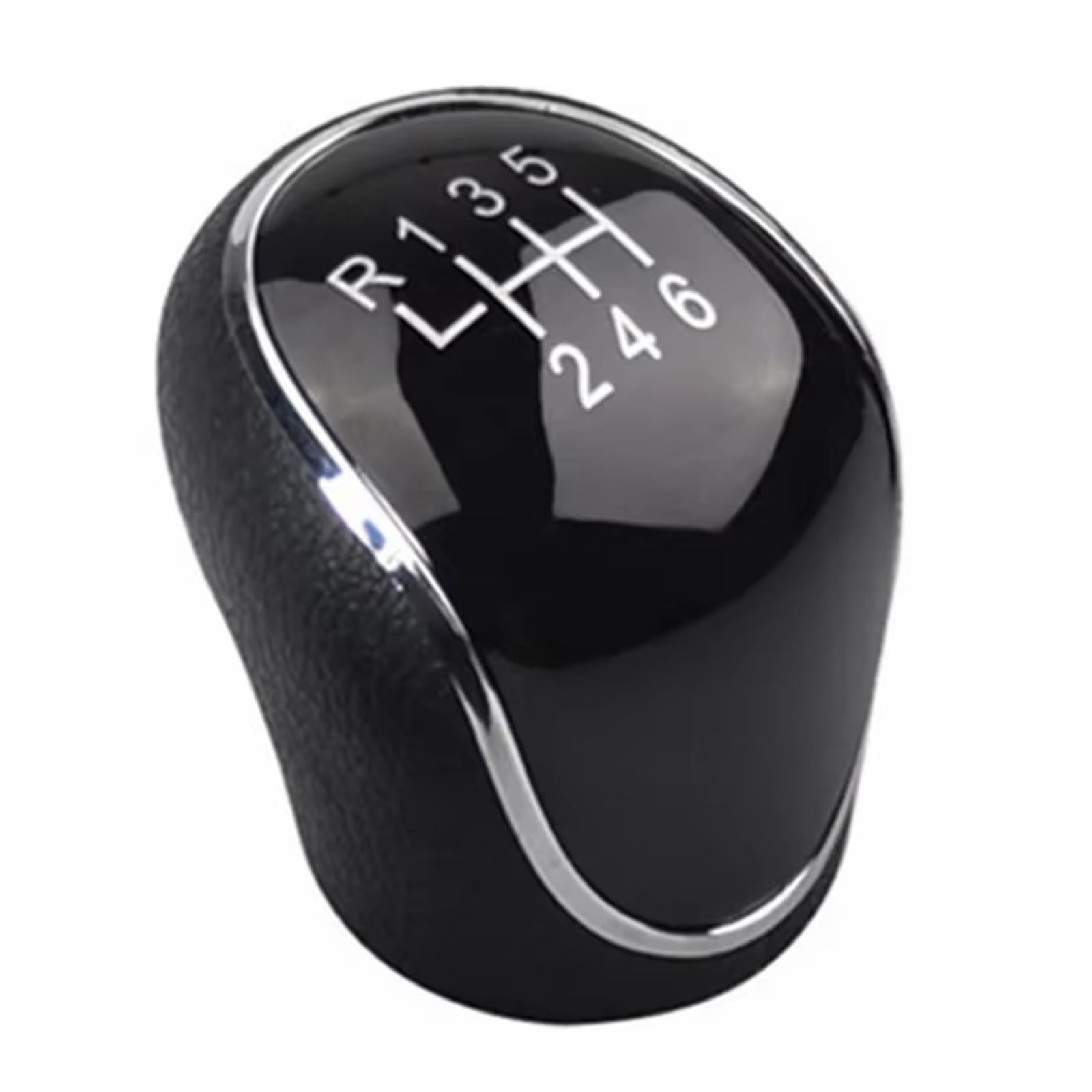 EFDDTBHE Compatible with Hyundai for IX35 2012 2013 2014 2015 2016 5/6 Speed Gear Shift Knob Car Parts Auto Accessories Shifter Handle(R123456 Black)