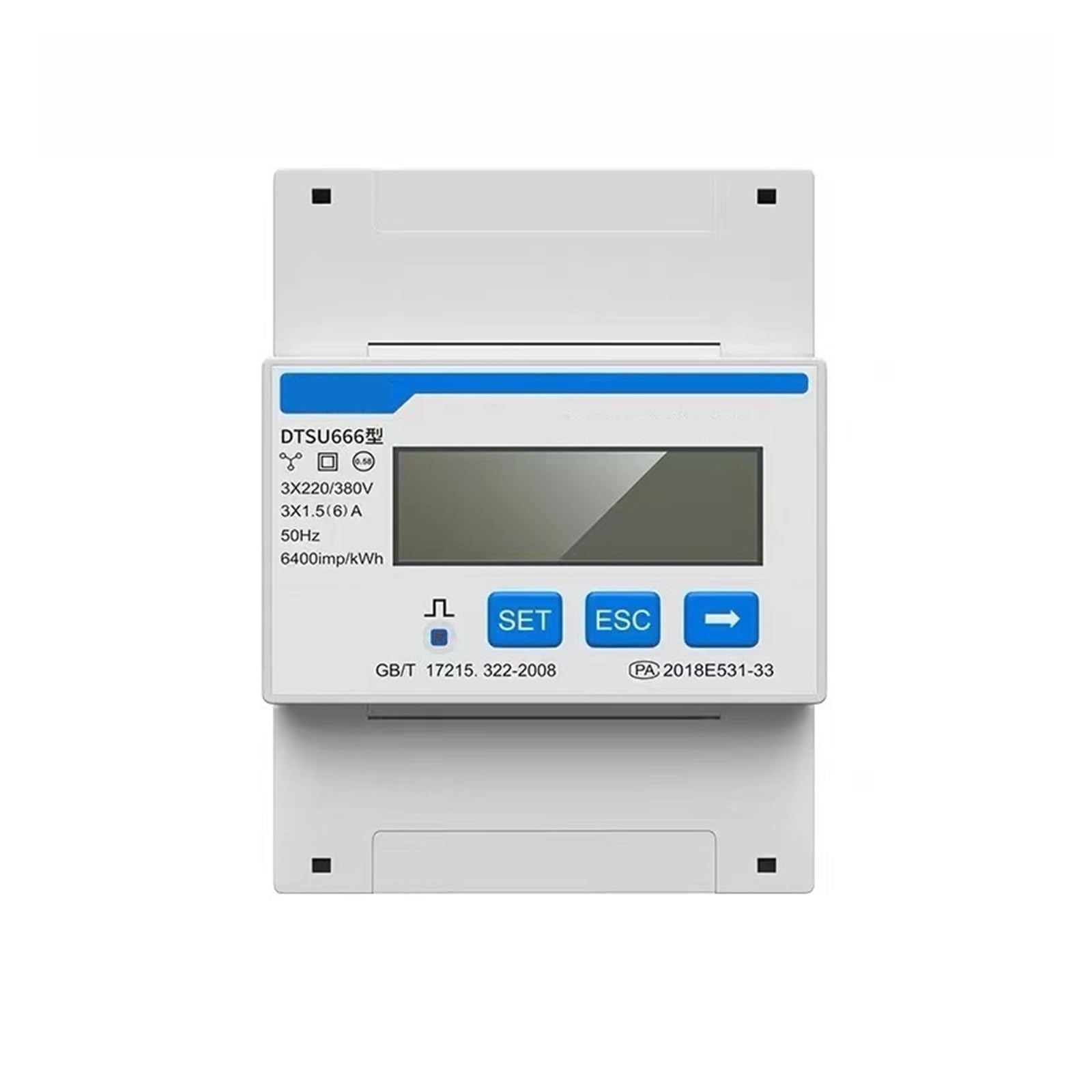 Compteur d'énergie électrique DTSU666-CT 150-5A onduleur solaire PV tracker de puissance