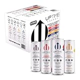 UPTIME - Tropical Variety 12 Pack - Zero Sugar Premium Energy Drink, 12oz Cans, Natural Caffeine, Natural Flavors