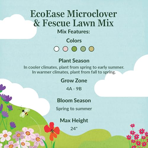 Image of Ferry-Morse Microclover & Fescue Grass Alternative Mix, 570,000+, 1 lb