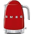 Smeg KLF03GOUS 50's Retro Style Aesthetic Electric Kettle with Embossed Logo, Gold