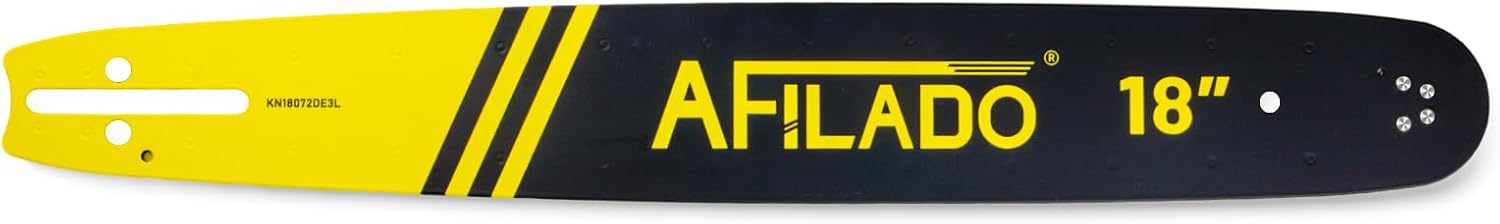AFILADO 18 Inch Chainsaw Bar .325" LP Pitch .050" Gauge 72 Drive Links for Husqvarna 120, 440, 455 Rancher, Jonsered, McCulloch