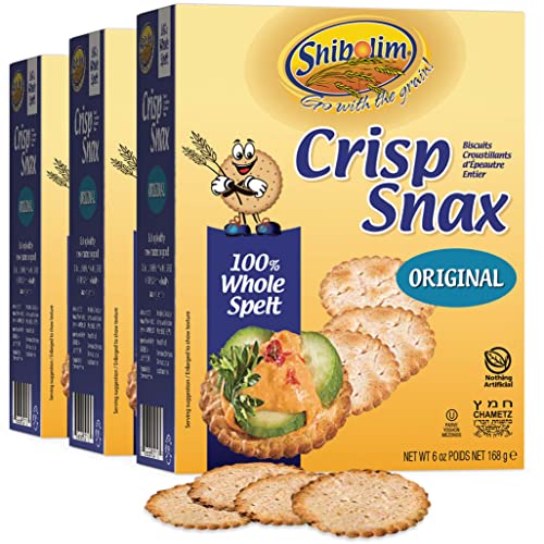 Shibolim Unsalted Whole Spelt Crackers