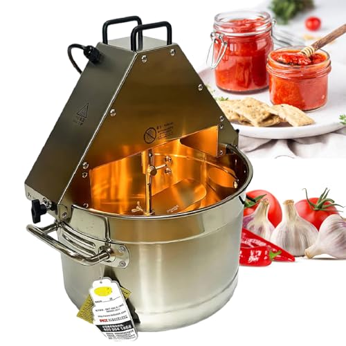 Olla de calefacción comercial automática con raspador de 4 cuchillas para hacer mermeladas, ollas calientes y salsas