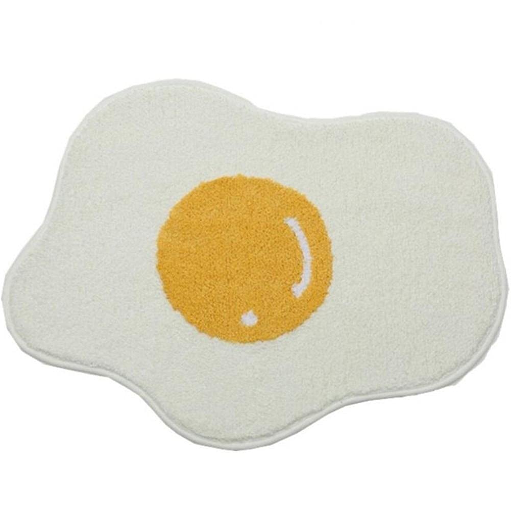 Tapis de bain œuf rigolo 75x55cm pour réveiller la déco de votre salle de bain