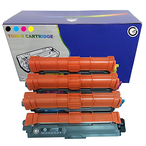 1 Set de bt241/5 COMPATIBLES de alta capacidad non-OEM Cartuchos de tóner para impresora Brother DCP-9020CDW, HL-3140CW, HL-3150CDW, HL-3170CDW, MFC-9140CDN, MFC-9330CDW, MFC-9340CDW  no OEM Compatible reemplazos por Core-Tekk