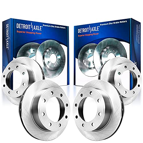 Detroit Axle - Front and Rear Disc Brake Rotors Replacement for 2011-2020 Chevy GMC Silverado Sierra 2500 3500 HD - 4pc Set