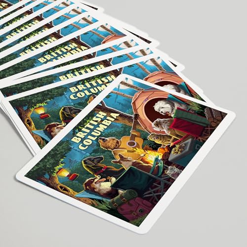 Lantern Press British Columbia Baraja Póker 52 Cartas miniatura 5