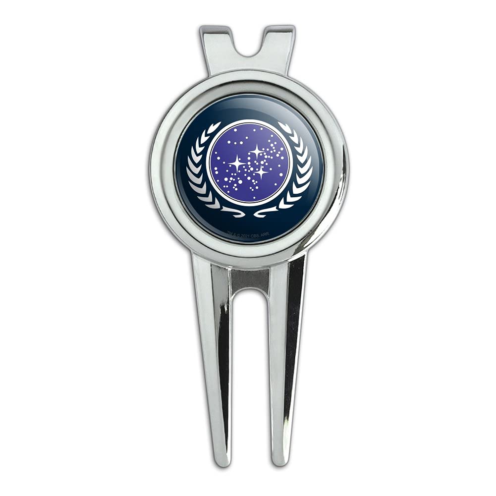 GRAPHICS & MORE Star Trek United Federation of Planets Logo Golf Divot Repair Tool and Ball Marker