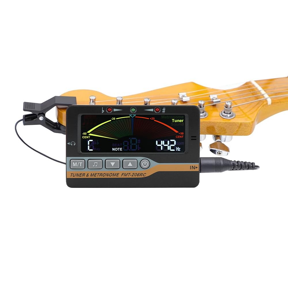 Métronome Électronique 3 en 1, Accordeur de D'instruments à Vent Numérique Générateur Sons Métronomes avec Clip Ramassage pour Sax Chromatique Flûte Clarinette Guitare Violon Calebasse