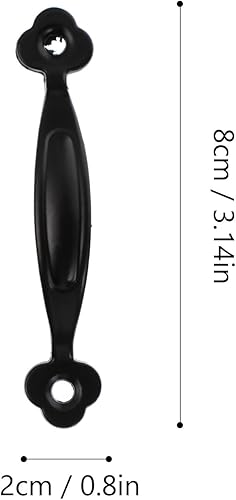 Miniatura 3 de DOITOOL 12 manijas negras para cajones de cocina, tiradores de puerta para armarios de cocina, manijas de gabinete negras, pomos de gabinete vintage