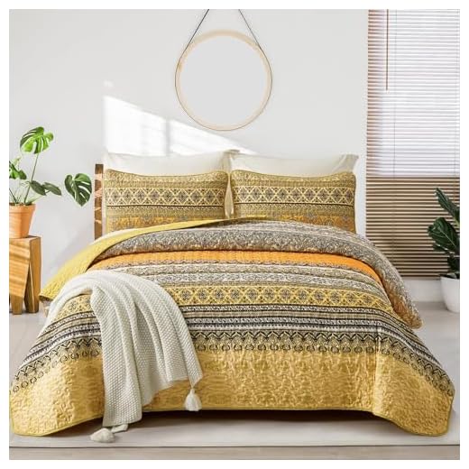 WONGS BEDDING Boho Queen Quilt Set