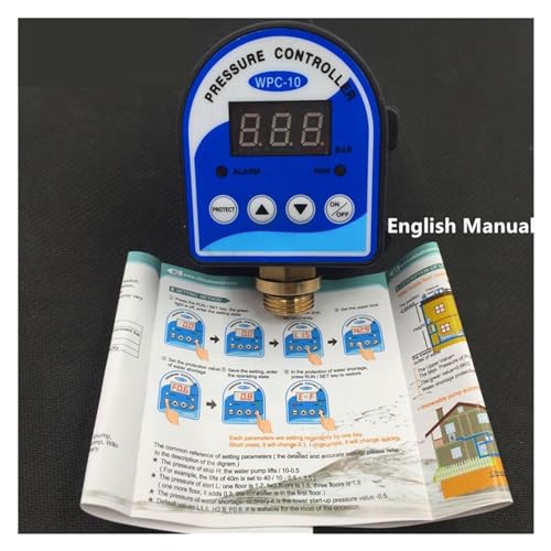 Pressostat d'eau numérique WPC 10 à affichage LED pour un contrôle précis de pompe G1/2