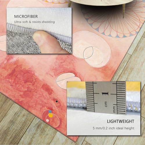 Tapis lavable à poil bas antidérapant pour chambre et salon - 6