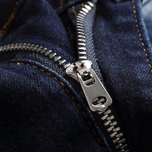 Men's Ripped Skinny Jeans Men's Stretch Slim Jeans Elastic Distressed Fashion Casual Straight Leg Pants3