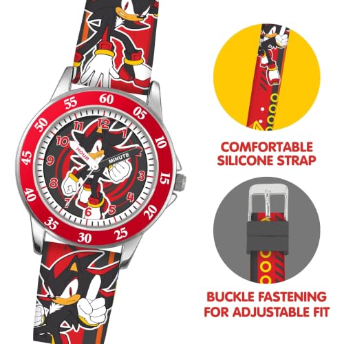 Reloj analógico para niños Accutime Sonic Shadow con correa ajustable cómoda 3