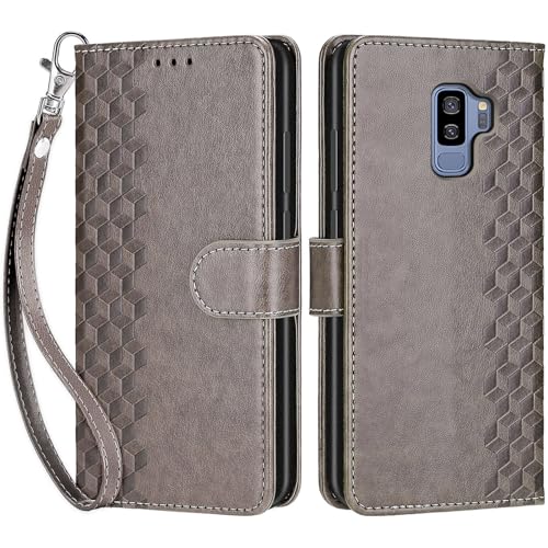 Housse Samsung S9+ Plus avec porte-carte et dragonne antichoc - 3