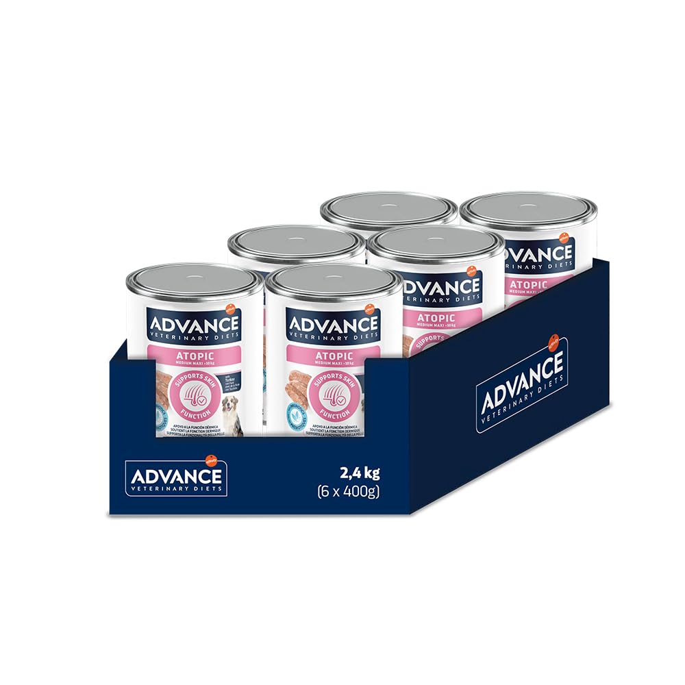 Advance Diets Cibo Umido per Cani - Atopic - 6 scatolette da 400g